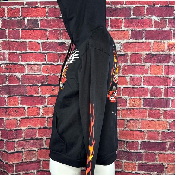 Affliction Black Label Men's Eagle Graphic Hoodie - Black - Size: XL - NWOT - Picture 6 of 10